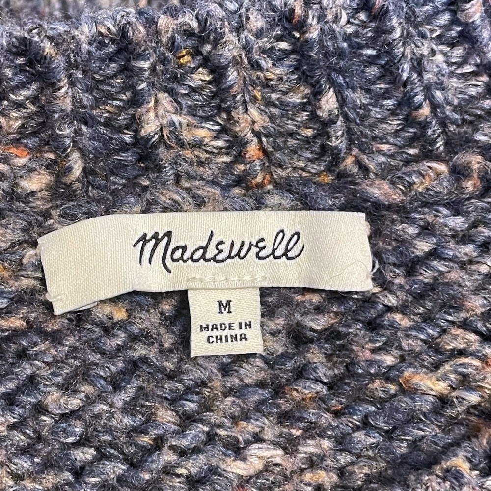 Madewell Pleated Shoulder Pullover Sweater. Size Medium - Picture 6 of 6